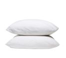 Lot De 2 Taies D'oreiller Unies 50x75cm Percale Blanc