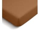 Drap Housse Uni 90x190cm Percale Terracotta