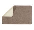 Polynesie - Tapis De Bain En Polyester Uni Taupe 50x80cm