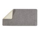 Polynesie - Tapis De Bain En Polyester Uni Gris 60x120cm