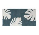 Jungle - Tapis De Bain En Coton Fantaisie Vert Sauge 60x120cm