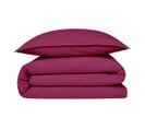 Coton Unis - Housse De Couette En Coton 57 Fils Unie Magenta 240x220cm