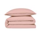 Coton Unis - Housse De Couette En Coton 57 Fils Unie Rose 260x240cm