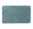 Aqua Pool - Tapis De Bain En Polyester Uni Bleu 50x80cm