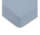 Coton Unis - Drap Housse En Coton 57 Fils Uni Bonnet 25cm Nuage 80x200cm