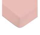 Coton Unis - Drap Housse En Coton 57 Fils Uni Bonnet 25cm Rose 140x190cm