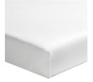 Drap Housse Coton Bonnet 30 Made In France Blanc 90x190