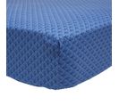 Drap Housse En Bambou Bleu Marine 140x190