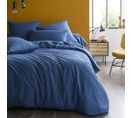 Housse De Couette En Bambou Bleu 240 X 220