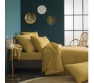 Parure De Lit Imprimée En Bambou Jaune Curry 240x260