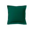 Taie D'oreiller Unie En Coton Vert Opale 63x63