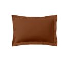 Taie D'oreiller Unie En Coton Terracotta 50x70