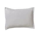 Taie D'oreiller Unie En Coton Blanc 50x70