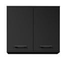 Haut 80  cm 2 portes ONYX noir