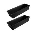 Lot De 2 Moules à Cake Black Metallic