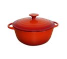 Cocotte Fonte Ronde - 24 Cm - Rouge Dégradé Tradition