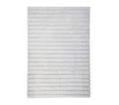 Tapis De Couloir à Relief Lignes Extra-doux Blanc 80x160 - Nordik Lignes