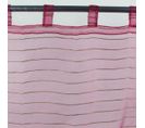 Voilage Effet Soie à Pattes Fuchsia 110x250 - Sham