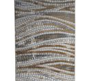 Tapis Graphique Effet Carreau Gris Or 120x170 - Borges Swim