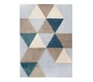 Tapis Pour Intérieur-extérieur Beige Et Bleu 120x170 - Dehors-dedans Losange