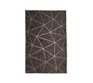 Tapis En Polypropylène Et Coton Motif Triangles Brun 120x170 - Media Triangles