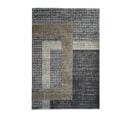 Tapis Recyclé Motif Croisement Gris Noir 120x170 - Recycle Croisement