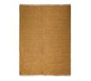 Tapis En Jute Et Coton Avec Franges Ocre 160x230 - Essence