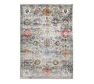 Tapis Effet Vintage Motifs Ornementaux Gris 160x230 - Old Way