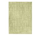 Tapis Motif Lignes Art Déco Vert Clair 160x230 - Sobriete