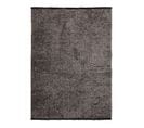 Tapis Tissé Plat Coton Noir Et Reflet Lumière Anthracite 160x230 - Milano