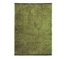 Tapis Tissé Plat Coton Noir Et Reflet Lumière Vert 160x230 - Milano