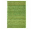 Tapis En Bambou Larges Lattes Et Ganse Vert 160x230 - Solo Bamboo