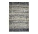 Tapis Recyclé Motif Lignes Gris Noir 160x230 - Recycle Lines