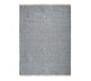 Tapis En Jute Et Coton Avec Franges Gris Clair 190x290 - Essence