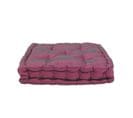 Pouf Tapissier En Taffetas Prune 40x40 - William