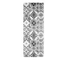 Tapis De Cuisine Carreaux De Ciment Noir 45x120 - Azulejos Vinyle