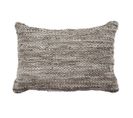 Coussin En Cuir Tressé Taupe 60x40 - Skin