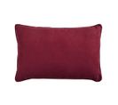 Coussin En Suédine Rouge Bourgogne 60x40 - Sueden