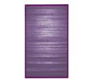 Tapis En Bambou Larges Lattes Et Ganse Violet 70x120 - Solo Bamboo