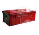 Malle De Rangement En Métal Rouge 175 Litres