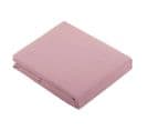 Drap Plat Uni En 100 % Coton - 240x310 Cm - Rose