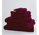 Lot De 6 Gants De Toilette Unis Et Colorés - 16x21 Cm - Prune