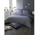 Housse De Couette En Satin De Coton - 260x240 Cm - Bleu Foncé