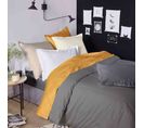 Housse De Couette Satin Made In France Anthracite 240x220