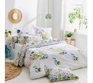 Parure De Lit Percale Nenuphar Blanc 140x200