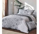 Parure De Lit Percale Gabrielle Anthracite 140x200