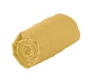 Drap Housse 100% Coton Biologique - Bonnet 30 Cm - 80x200 Cm - Jaune