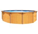 Piscine Métal Hors Sol Aspect Bois 3,95 X 1,32 M - Pi9500