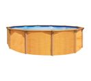 Piscine Métal Hors Sol Aspect Bois 4,90 X 1,32 M - Pi9510-10