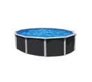 Piscine Métal Hors Sol Anthracite 4,90 X 1,32 M - Pi9710